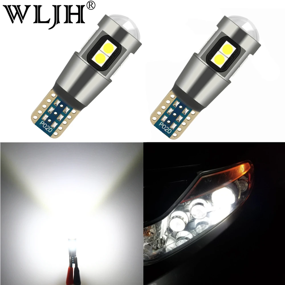 WLJH 2x CANBUS White T10 LED W5W 194 10V-30V 3030 SMD Car Interior Light Map Dome Bulb Side Parking Lamp License Plate Lights
WLJH 2x CANBUS White T10 LED W5W 194 10V-30V 3030 SMD Car Interior Light Map Dome Bulb Side Parking Lamp License Plate Lights