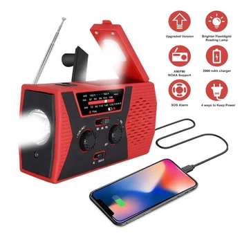 Solar Emergency LED Flashlight Radio Weather FM/AM/NOAA Radio Hand Crank SOS Alarm Light USB Charge Flashlight
Solar Emergency LED Flashlight Radio Weather FM/AM/NOAA Radio Hand Crank SOS Alarm Light USB Charge Flashlight