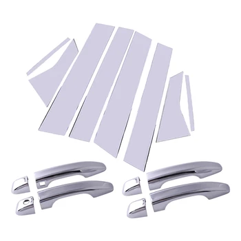 8pcs/Set Chrome Side Door Handle W/Smart Keyhole + Pillar Post Cover Trim Set Fit for Honda Accord 2018 2019 2020
8pcs/Set Chrome Side Door Handle W/Smart Keyhole + Pillar Post Cover Trim Set Fit for Honda Accord 2018 2019 2020
