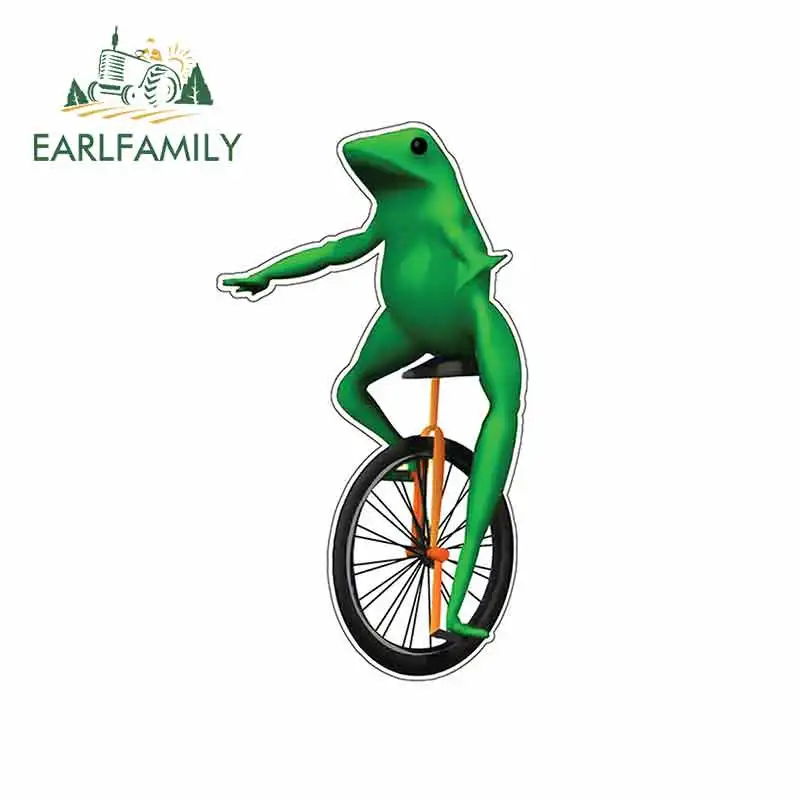 

EARLFAMILY 13cm x 7.3cm for Here Come Dat Boi Funny Car Stickers Vinyl Waterproof RV VAN Car Accessories JDM Anime Comic Sign