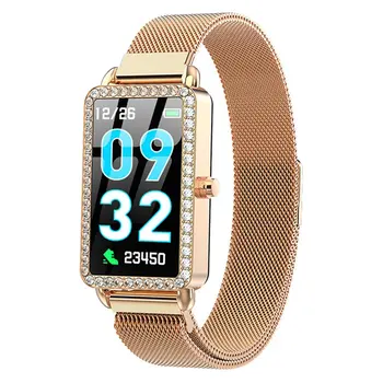 Ladies Heart Rate Smart Bracelet Waterproof Step Counter Call Reminder Swimming Wristband Pedometer Female crystal diamond Clock
Ladies Heart Rate Smart Bracelet Waterproof Step Counter Call Reminder Swimming Wristband Pedometer Female crystal diamond Clock