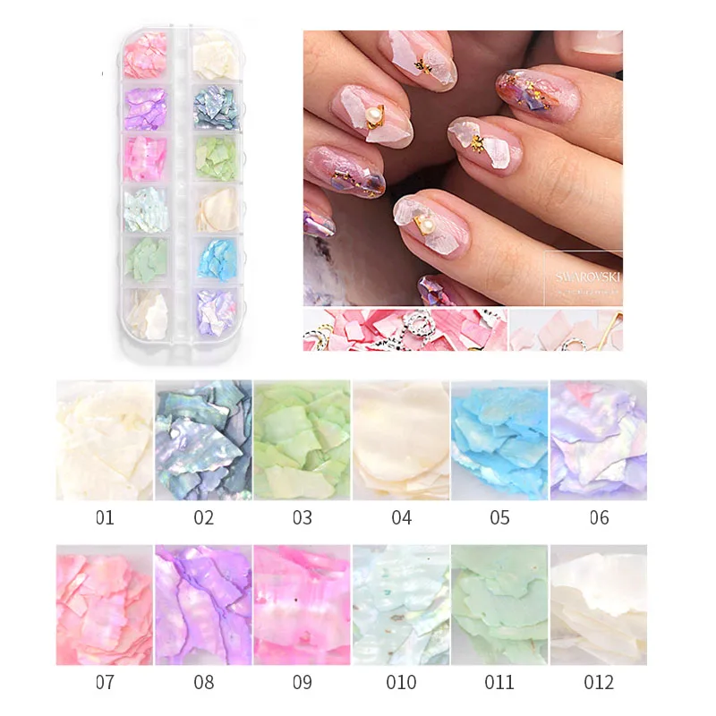 12Girds/Box Nail Shell Rhinstones Irregular Natural Sea Shell Stone Nail Art Paillette DIY Manicure Accessories Slice Fragment#D
12Girds/Box Nail Shell Rhinstones Irregular Natural Sea Shell Stone Nail Art Paillette DIY Manicure Accessories Slice Fragment#D