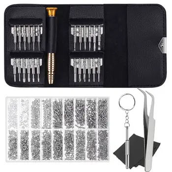 Eyeglass Repair Kit With 25Pcs Precision Eyeglass Screwdriver Set And 1000Pcs Glasses Screws For Eyeglasses Sunglasses Repair
Eyeglass Repair Kit With 25Pcs Precision Eyeglass Screwdriver Set And 1000Pcs Glasses Screws For Eyeglasses Sunglasses Repair