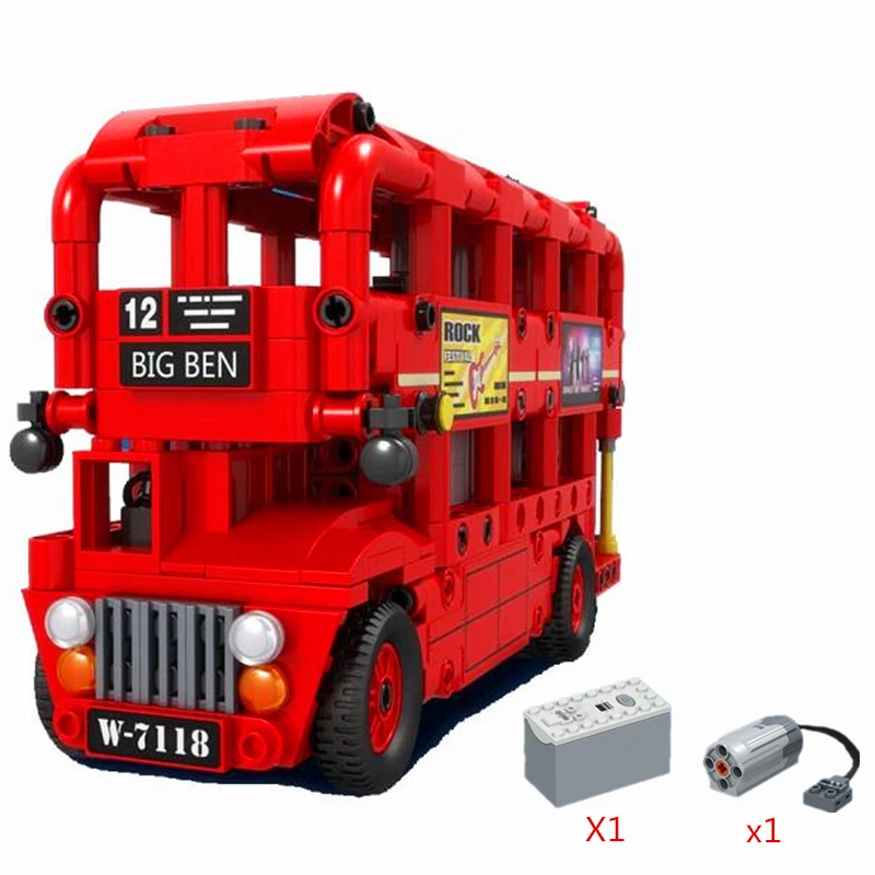 Technic Series Functions Power Functions M-Motor Double London Bus Building Blocks Model Bricks Classic For Children Toys Gift
Technic Series Functions Power Functions M-Motor Double London Bus Building Blocks Model Bricks Classic For Children Toys Gift