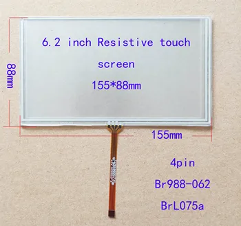 6.2 inch Resistive touch screen Sensor Digitizer For Car Radio Industrial computer 155*88
6.2 inch Resistive touch screen Sensor Digitizer For Car Radio Industrial computer 155*88