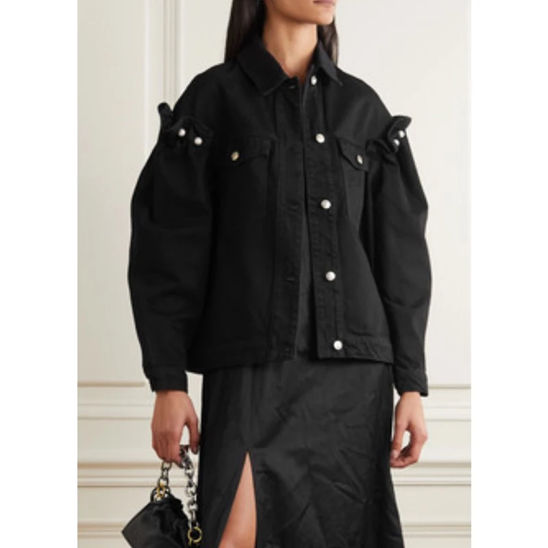 2021 Autumn Winter 10.25 New Fashion Casual Short Denim Jacket Coat Women Pearl Ruffles Design Outerwear Three Color
2021 Autumn Winter 10.25 New Fashion Casual Short Denim Jacket Coat Women Pearl Ruffles Design Outerwear Three Color