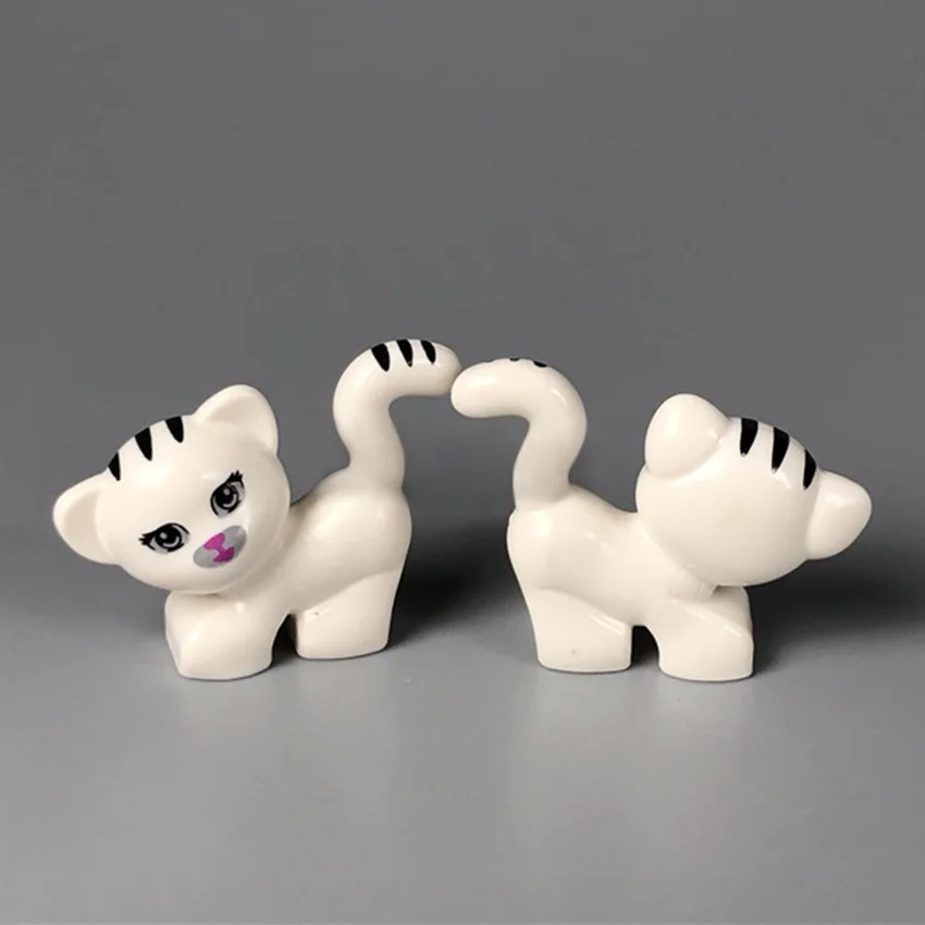 5Pcsset MOC Accessories Legoings Animal Pet Cat Building Blocks Model Building Kits Bricks DIY Toys for Children (2)