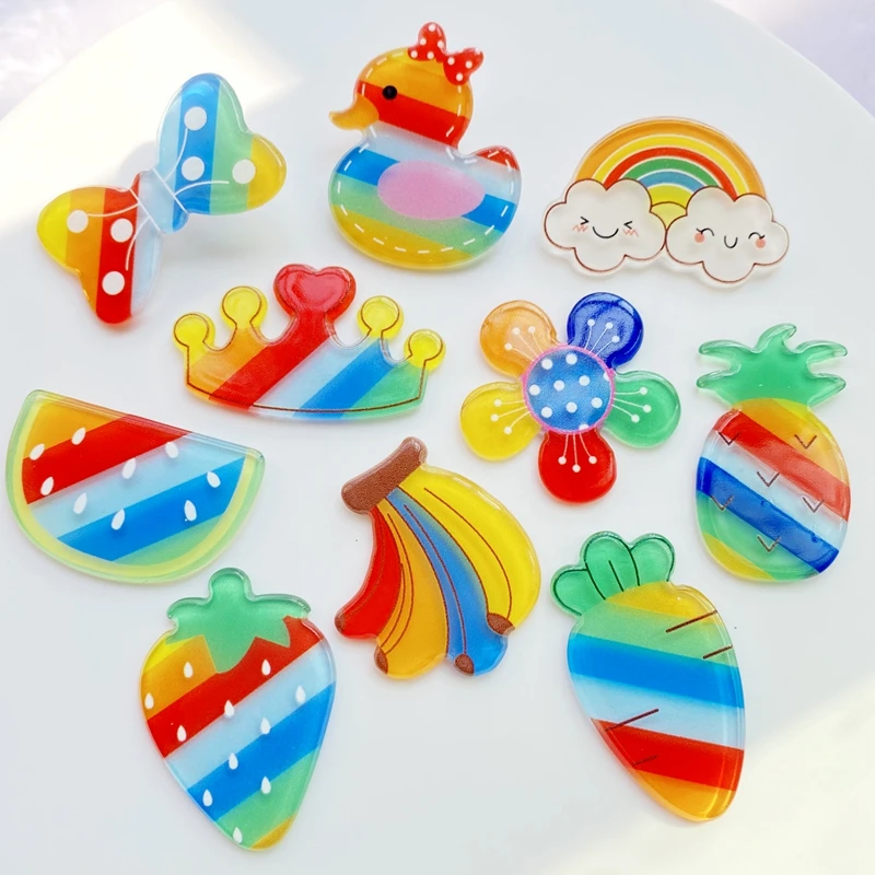10Pcs/Lot New Acrylic Rainbow Fruit Cartoon Series Flat Back Scrapbooking Hair Bow Center Embellishments DIY Accessories G99
10Pcs/Lot New Acrylic Rainbow Fruit Cartoon Series Flat Back Scrapbooking Hair Bow Center Embellishments DIY Accessories G99