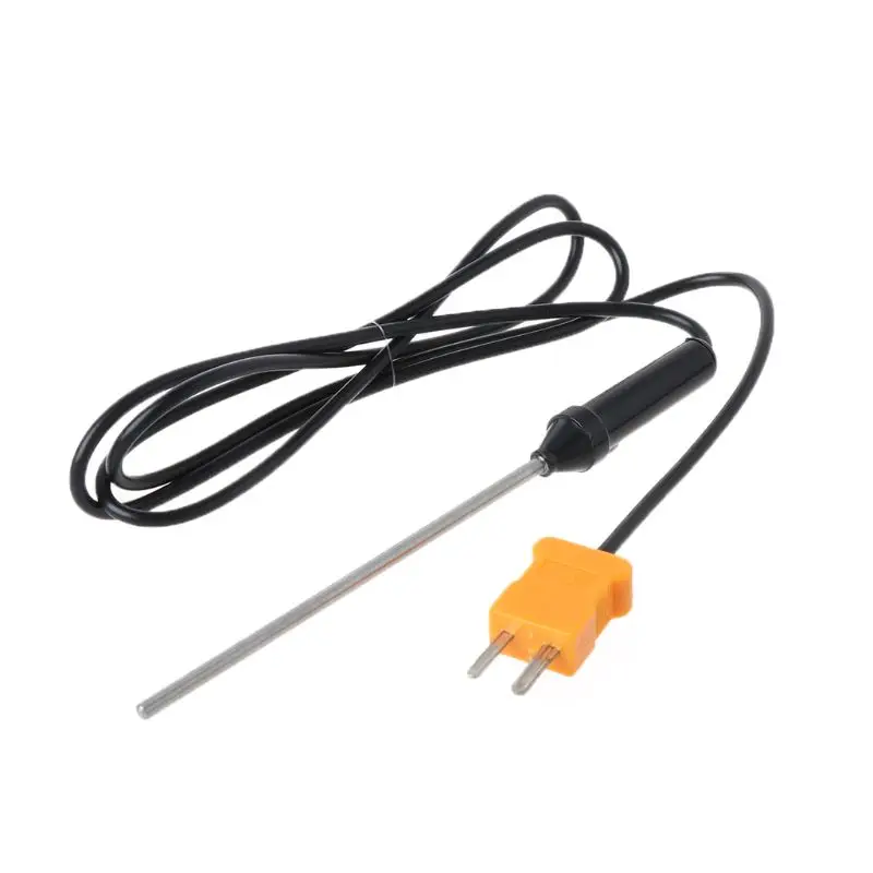 K Type Thermocouple TP-02A Steel Rod High Temperature Probe Temperature Measurement 750 ℃ Liquid Probe Thermometer Tip
K Type Thermocouple TP-02A Steel Rod High Temperature Probe Temperature Measurement 750 ℃ Liquid Probe Thermometer Tip