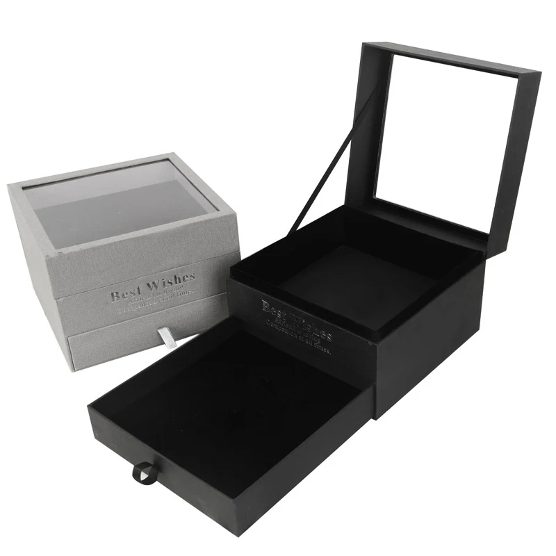 fashion flower box square box with drawer box valentines day