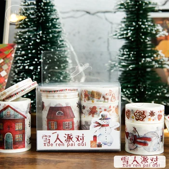 6 Pcs/Set Christmas Snowman Party Washi Tape Gilding Series Decorative Adhesive Tape DIY Scrapbooking Sticker Label
6 Pcs/Set Christmas Snowman Party Washi Tape Gilding Series Decorative Adhesive Tape DIY Scrapbooking Sticker Label