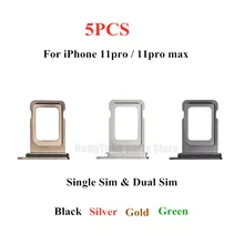 5pcs Dual/Single SIM Card Tray Holder For iPhone 11 11Pro Max SIM Card Slot Reader Socket Adapter Waterproof Ring Repari Parts
5pcs Dual/Single SIM Card Tray Holder For iPhone 11 11Pro Max SIM Card Slot Reader Socket Adapter Waterproof Ring Repari Parts