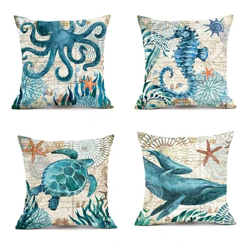 45x45cm Decorative Pillow Marine life Cushion Cover Soft Pillow Cover Pillowcase for Sofa Throw Pillows Cushions Home Decoration
45x45cm Decorative Pillow Marine life Cushion Cover Soft Pillow Cover Pillowcase for Sofa Throw Pillows Cushions Home Decoration