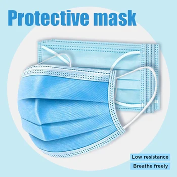 

30 Pieces 3 Ply Protection Mouth Masks Disposable Face Mouth Nose Mask Anti-Dust Anti Pollution Non-Woven Masks respirator