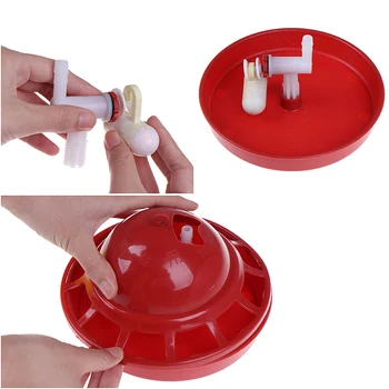 1Set Chicken Feeder Tool Chicken Drinking Fountains Red/ Red Yellow Combination Float Drinking Fountains Sink
1Set Chicken Feeder Tool Chicken Drinking Fountains Red/ Red Yellow Combination Float Drinking Fountains Sink