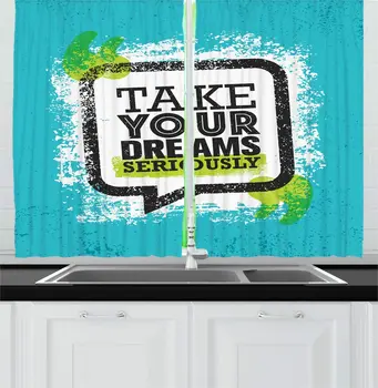 Sea Blue Lime Green Saying Kitchen Curtains Lettering Placed into Grungy Speech Bubble Funky Window Drapes
Sea Blue Lime Green Saying Kitchen Curtains Lettering Placed into Grungy Speech Bubble Funky Window Drapes
