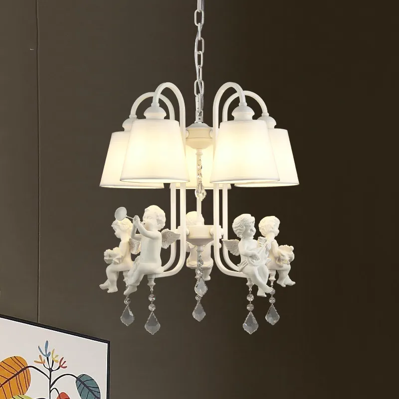 Pastoral Angel chandelier Nordic Korean fresh simple living room bedroom lamp girl children's room restaurant Chandelier
Pastoral Angel chandelier Nordic Korean fresh simple living room bedroom lamp girl children's room restaurant Chandelier