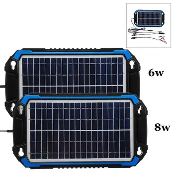 18V 6W/8W Portable Solar Panel Power Car Battery Charger For Car Boat Charging
18V 6W/8W Portable Solar Panel Power Car Battery Charger For Car Boat Charging