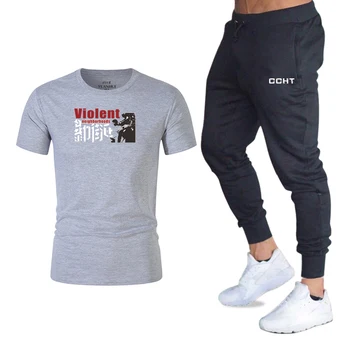 2020 New Men's T-shirt + Pants Sets Summer Printed Letter Suits Men Casual Shirt Tracksuits Brand Clothing T-shirts Mens T-shirt
2020 New Men's T-shirt + Pants Sets Summer Printed Letter Suits Men Casual Shirt Tracksuits Brand Clothing T-shirts Mens T-shirt