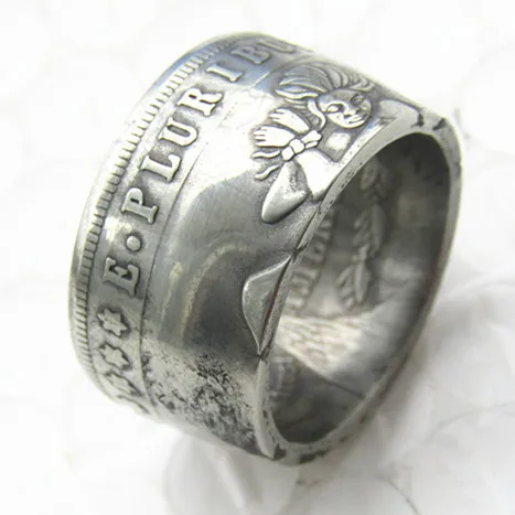 найти, цена, отзывы, купить, Серебряное,кольцо,в,виде,монеты,Hobo,1890,Морг...