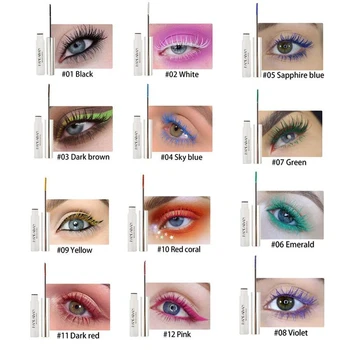 Colorful Waterproof Mascara Eyelashes Curling Lengthening Makeup Blue Green Red Black White Liquid Lash Extensions Mascara Cream
Colorful Waterproof Mascara Eyelashes Curling Lengthening Makeup Blue Green Red Black White Liquid Lash Extensions Mascara Cream