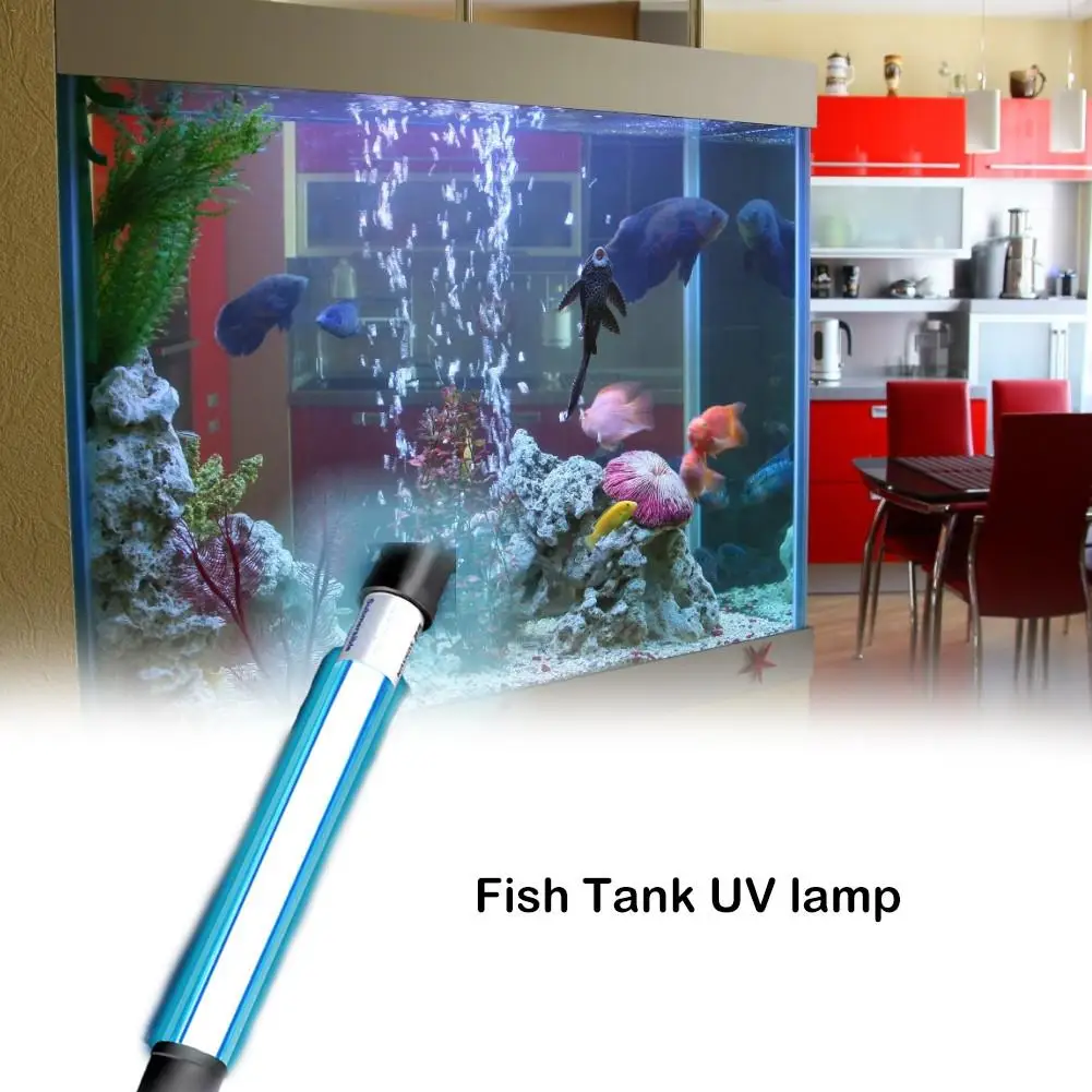 Aquarium Lamp UV Germicidal Lamp Submersible Sterilization Lamp Aquarium Ultraviolet De-algae Disinfection Lamp 13W 220V
Aquarium Lamp UV Germicidal Lamp Submersible Sterilization Lamp Aquarium Ultraviolet De-algae Disinfection Lamp 13W 220V