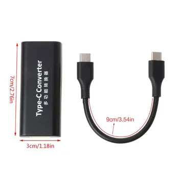 DC USB Type C Male Power Charger Converter Adapter Connector For Dell Laptop Adapter 20V Square Plug Female
DC USB Type C Male Power Charger Converter Adapter Connector For Dell Laptop Adapter 20V Square Plug Female
