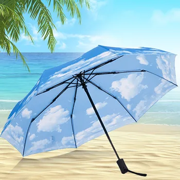 Uv Protection Parasol Automatic Ladies Umbrella Windproof Creative Fashion Folding Colored Umbrella Portable Umbrella New MM60YS
Uv Protection Parasol Automatic Ladies Umbrella Windproof Creative Fashion Folding Colored Umbrella Portable Umbrella New MM60YS