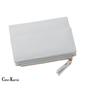 Catei Karrui New ladies wallet Japanese and Korean buckle simple multi-card two-fold wallet multi-function card package
Catei Karrui New ladies wallet Japanese and Korean buckle simple multi-card two-fold wallet multi-function card package