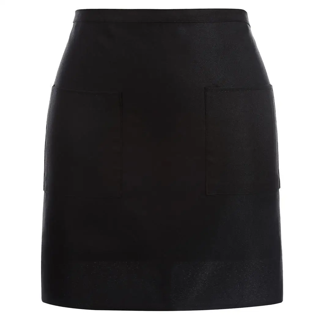 Black Short Waist Two Pockets Apron Solid For Square Front Chef Waiter Waitress Bartender 54 cm/ 21.1 inch 
Black Short Waist Two Pockets Apron Solid For Square Front Chef Waiter Waitress Bartender 54 cm/ 21.1 inch