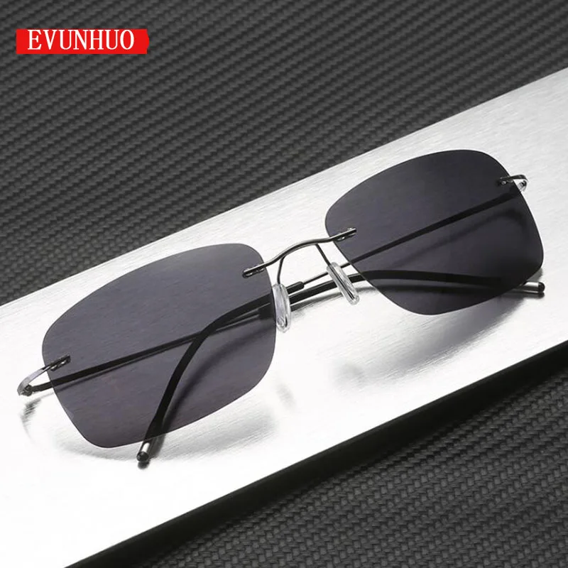 EVUNHUO Rimless Sunglasses Titanium Men Brand Designer Ultralight Male New Light Frameless Aviation Polarized Sun Glasses Women
EVUNHUO Rimless Sunglasses Titanium Men Brand Designer Ultralight Male New Light Frameless Aviation Polarized Sun Glasses Women