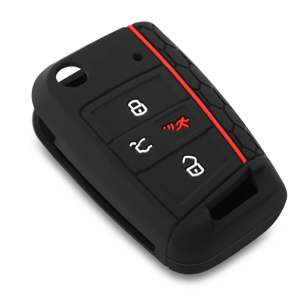 Silicone key fob cover case skin For VW golf 7 ALLTRACK MK7 2016 2017 for Skoda Octavia A7 for SEAT remote keyless 4 button
Silicone key fob cover case skin For VW golf 7 ALLTRACK MK7 2016 2017 for Skoda Octavia A7 for SEAT remote keyless 4 button