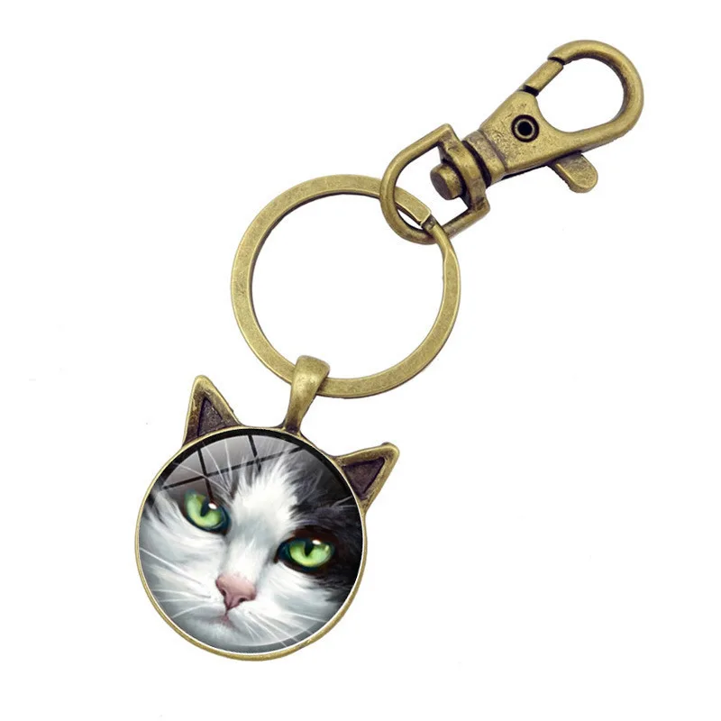 New Style Cat Face Time Stone Keychain Pendant Metal Key Ring Small Gifts Pendants
New Style Cat Face Time Stone Keychain Pendant Metal Key Ring Small Gifts Pendants