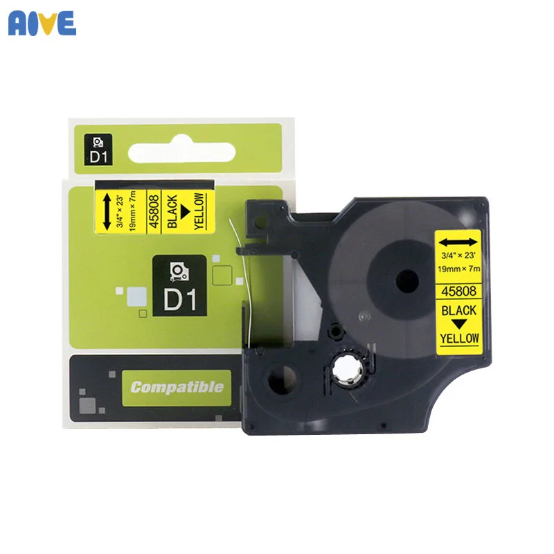 Aive 24MM Multicolor 53710 53713 53718 black on yellow Compatible Dymo D1 Label Tapes for Dymo label manager LM160 LM280 PNP
Aive 24MM Multicolor 53710 53713 53718 black on yellow Compatible Dymo D1 Label Tapes for Dymo label manager LM160 LM280 PNP