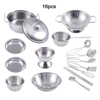 16/25/40pcs Stainless Steel Pretend Cooking Toy Set Enjoyable Kitchen Cookware Pots Pans Educational Interactive Toy for Kids
16/25/40pcs Stainless Steel Pretend Cooking Toy Set Enjoyable Kitchen Cookware Pots Pans Educational Interactive Toy for Kids