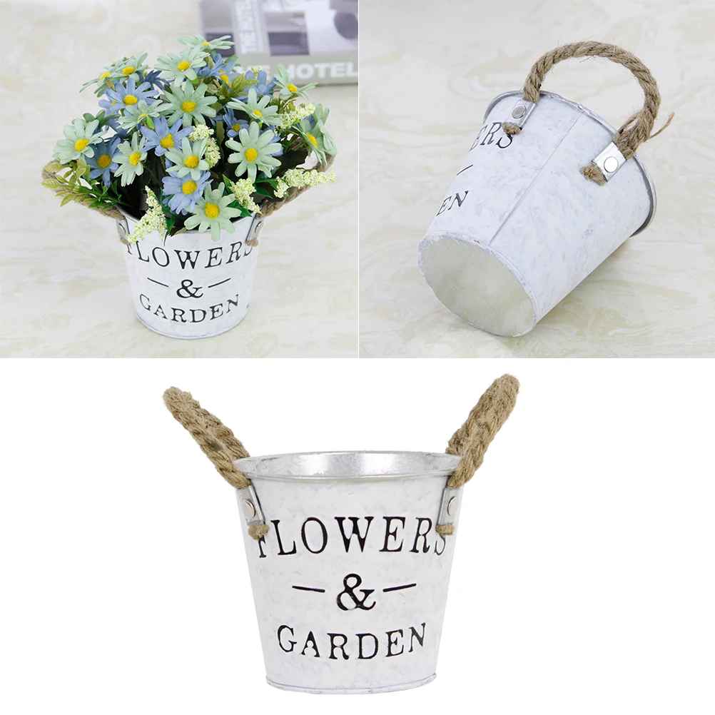 1pc Bucket Practical Decorative Durable Iron Watering Can Desktop Ornament Flower Pot for Coffee Garden Home
1pc Bucket Practical Decorative Durable Iron Watering Can Desktop Ornament Flower Pot for Coffee Garden Home