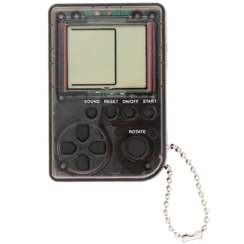 Tetris Mini Child Video Game Console Toy Built-In 26 Games Use For Key Chain Ring Holder Kids Gift Black
Tetris Mini Child Video Game Console Toy Built-In 26 Games Use For Key Chain Ring Holder Kids Gift Black