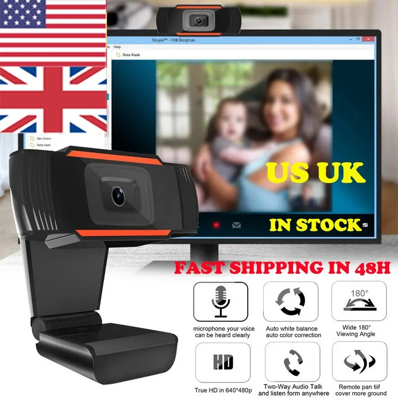 US UK Fast Ship Webcam 30 Degrees Rotatable 1080p USB Camera Video Computer Laptop Recording Web Camera with Microphone for PC
US UK Fast Ship Webcam 30 Degrees Rotatable 1080p USB Camera Video Computer Laptop Recording Web Camera with Microphone for PC
