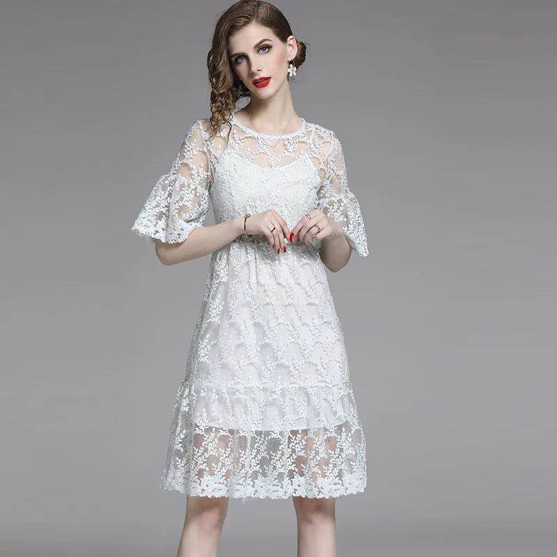 BGW 3314ht White Lace Cocktail Dresses Half Sleeves A Line Scoop Neck Illusion Vestido De Cocktail 2020 Encaje 
BGW 3314ht White Lace Cocktail Dresses Half Sleeves A Line Scoop Neck Illusion Vestido De Cocktail 2020 Encaje