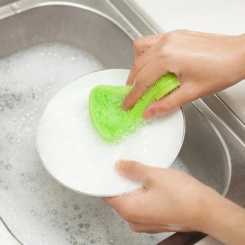 3 Colors Silicone Dish Washing Sponge Scrubber Kitchen Supply Cleaning Antibacterial Tool Washing Brush Cleaning Tool-
3 Colors Silicone Dish Washing Sponge Scrubber Kitchen Supply Cleaning Antibacterial Tool Washing Brush Cleaning Tool-