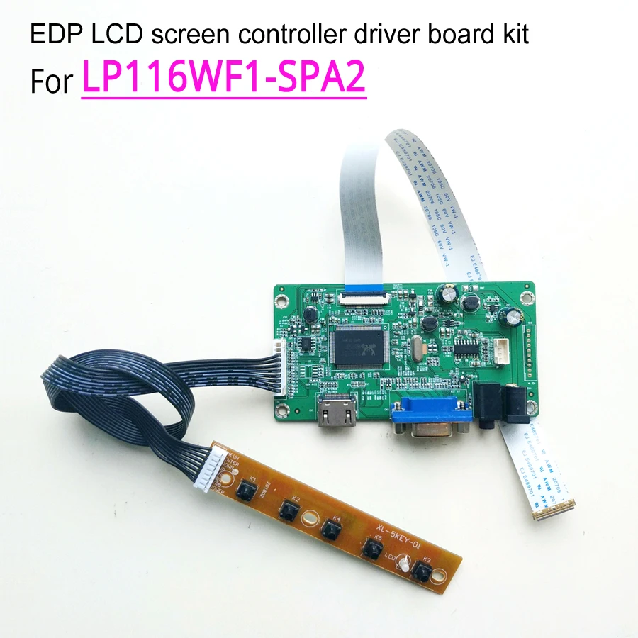 HDMI VGA LCD LED EDP Controller Board Kit 30pin for AUO B116XAN03.2 1366X768