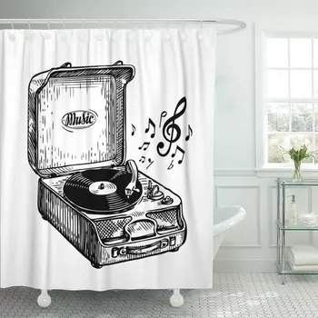 Ancient Vintage Turntable Record Player Vinyl Music Song Symbol Sketch Antique Artistic Shower Curtains Waterproof Polyester
Ancient Vintage Turntable Record Player Vinyl Music Song Symbol Sketch Antique Artistic Shower Curtains Waterproof Polyester