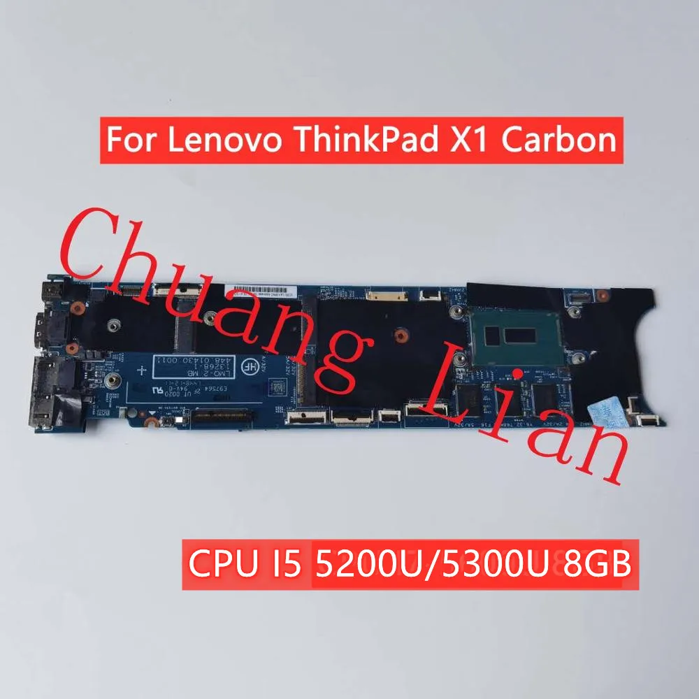 LMQ 2 MB 13268 1 для Lenovo ThinkPad X1 Carbon 3nd Gen материнская плата ноутбука с CPU I5 5200U/5300U 8GB 100%
