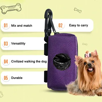 Portable Pet Dog Puppy Poop Pick-Up Zipper Bags Garbage Bag Storage Holder Hook Pouch Waste Bag Dispenser Pet Supplies 
Portable Pet Dog Puppy Poop Pick-Up Zipper Bags Garbage Bag Storage Holder Hook Pouch Waste Bag Dispenser Pet Supplies