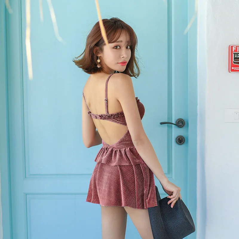 New Style 2019 Korean-style Two-piece Swimsuits Women's Solid Color Small Bust Underwire Push up Bikini Beauty Back Hot Springs
New Style 2019 Korean-style Two-piece Swimsuits Women's Solid Color Small Bust Underwire Push up Bikini Beauty Back Hot Springs