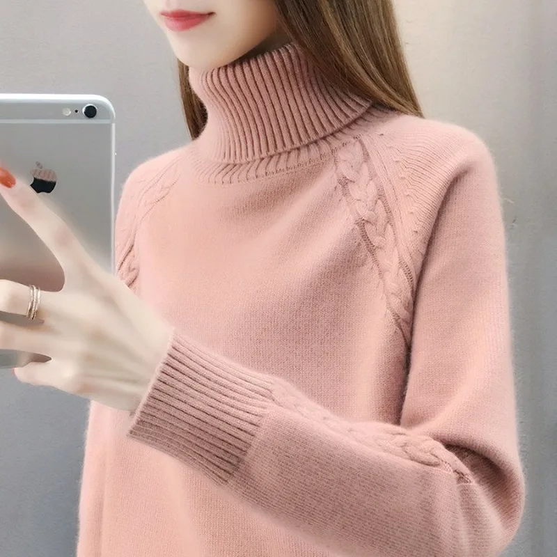 The new autumn 2020 pullover in solid color with shoulder sleeve knitted turtleneck sweater for women to keep out the cold
The new autumn 2020 pullover in solid color with shoulder sleeve knitted turtleneck sweater for women to keep out the cold