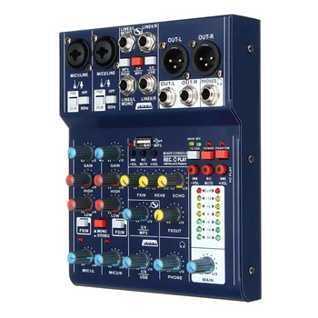 LEORY 6 Channel USB Sound Mixing Console Record Computer 48V Phantom DSP Effect USB Audio Mixer Console Karaoke
LEORY 6 Channel USB Sound Mixing Console Record Computer 48V Phantom DSP Effect USB Audio Mixer Console Karaoke
