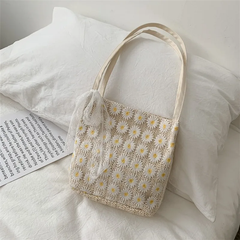 Spring and summer fairy lace wild large-capacity bucket portable straw woven female bag single shoulder small fresh tote bag
Spring and summer fairy lace wild large-capacity bucket portable straw woven female bag single shoulder small fresh tote bag