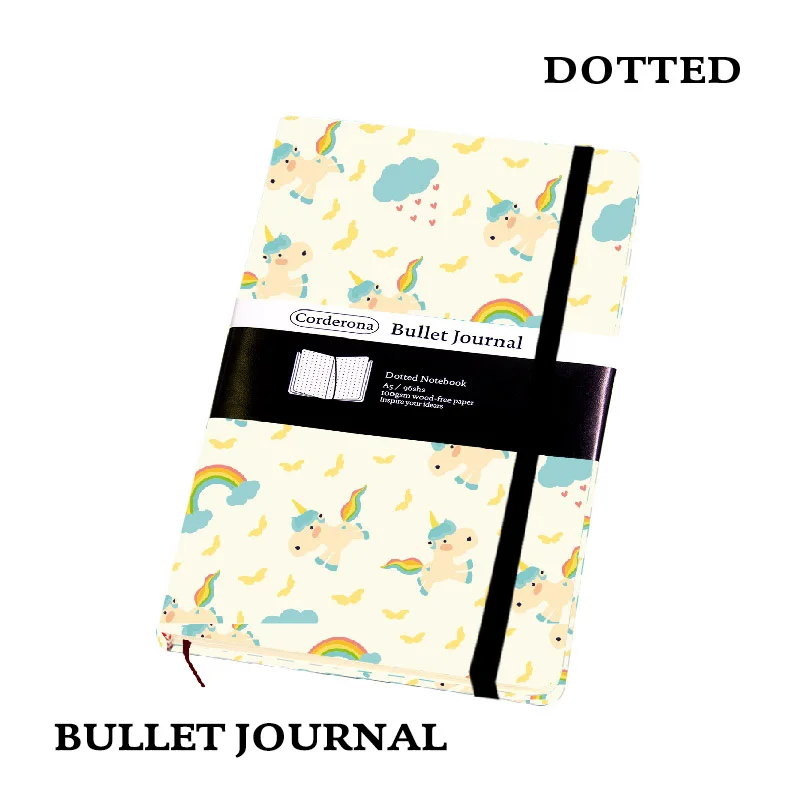 Rainbow Unicorn Dot Grid Hard Cover A5 PU Bullet Notebook Elastic Band Travel Dotted Journal Bujo Support Dropshipping
Rainbow Unicorn Dot Grid Hard Cover A5 PU Bullet Notebook Elastic Band Travel Dotted Journal Bujo Support Dropshipping