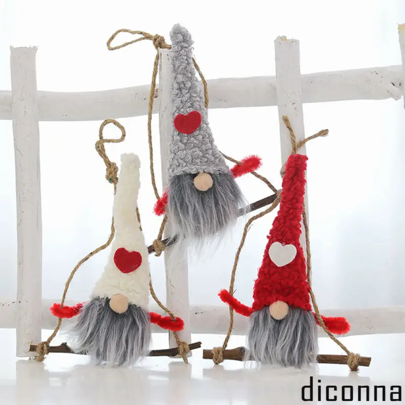Новинка милая Рождественская плюшевая гном кукла украшение шерстяной джемпер